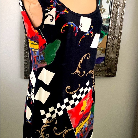 SHEATH DRESS NORDSTROM PLATINUM BRAND. ABSTRACT ART DESIGN SIZE 6 🌺SALE - Picture 3 of 5